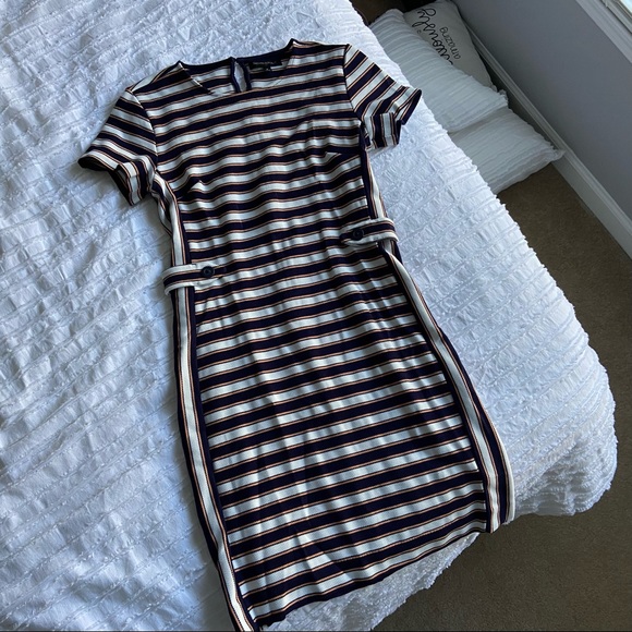 Banana Republic Nautical Striped Sheath Dress - Picture 1 of 7